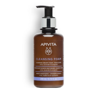 Apivita Mini Foam Cleanser Face & Eye with Olive & Lavender 75ml