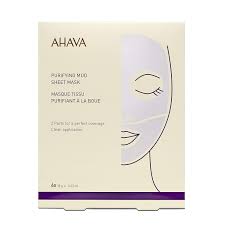 Ahava Purifying Mud Sheet Single Mask, 18g