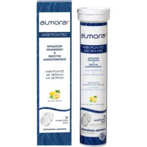 Almora Plus Electrolytes Body Hydration, 20 lemon frlavor effervescent tablets