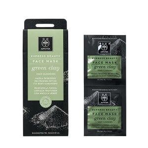 Apivita Deep Cleansing Face Mask with Green Clay, 2x8ml