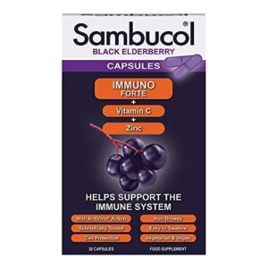 Sambucol Immuno Forte + Vitamin C + Zinc, Caps, 30