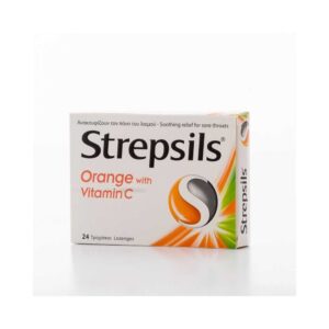 Strepsils Orange Vitamin C Lozenges, 24