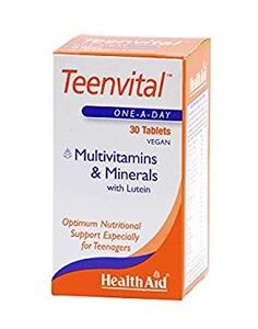 Health Aid TeenVital Multivitamins & Minerals 30 Veg Tabs