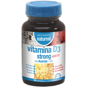 Naturmil Vitamin D3 4000 I.U. Strong with Acerola and Zinc, 90 tablets