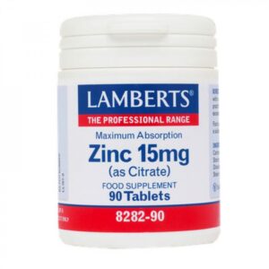 Lamberts Zinc 15 mg, 90 tablets